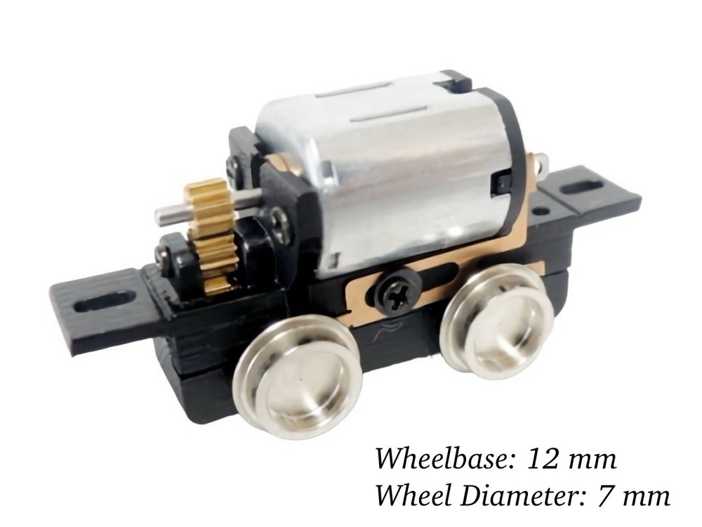 N/HOn30/HOe/009 Gauge 2-Axle Locomotives Power Drive Chassis 12mm/7mm H0e Engine