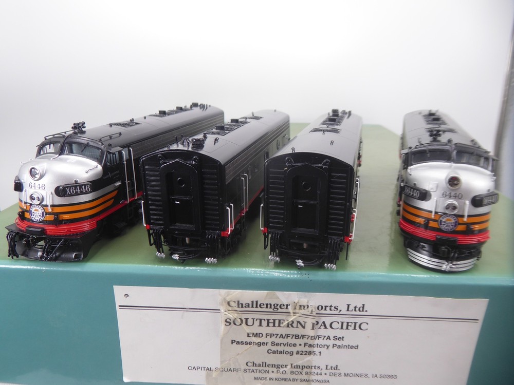 HO BRASS CHALLENGER IMPORTS #2285.1 SOUTHERN PACIFIC FB7A/F7B/F7B/F7A ,NEAR MINT