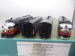 HO BRASS CHALLENGER IMPORTS #2285.1 SOUTHERN PACIFIC FB7A/F7B/F7B/F7A ,NEAR MINT