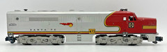 Gilbert American Flyer S Gauge Satin Silver 473 Santa Fe Dummy Alco PA Diesel