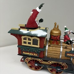 New Bright Holiday Express Santas Fe Steam Locomotive Train Engine Single Wire