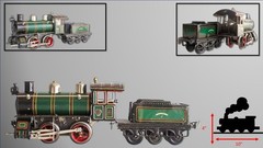 Vintage (c.1910-1915) Bing 0-gauge #0-35 Clockwork Locomotive
