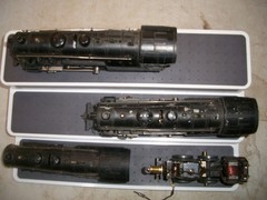AMERICAN FLYER PREWAR O GAUGE THREE # 565 STEAM LOCOMOTIVES FOR PARTS OR REPAIR