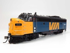 HO FP9A Locomotive DC/DCC (Sound):VIA Rail (no logo on nose): #6540
