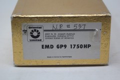 Oriental Limited (Brass) Northern Pacific EMD GP9 Locomotive – Painted #557