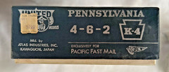 HO Scale BRASS ***PENNSYLVANIA*** 4-6-2 Steam K-4 Steam Locomotive — United PFM