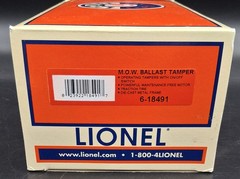 Lionel O Gauge M.O.W. Ballast Tamper 6-18491 LNIB USED
