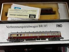 [T-HO] Piko H0 5/6106 Combustion Railcar BR185, DC HO Scale, Working!