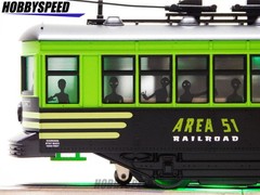 LIONEL AREA 51 TROLLEY O GAUGE bumper controlled alien street car 2535070 NEW
