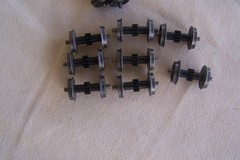 ATHEARN Rare Yellow Box-Early BB AXLE GEAR Wheelsets Trucks HO LOCOMOTIVE PARTS