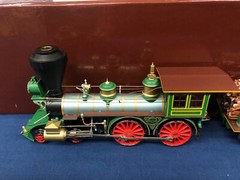 SMR Trains Brass C.P.R.R �Atlantic� (1864) 4-4-0 Steam Engine & Box Car w/ Sound
