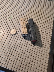 Southern Pacific Locomotive & rio Grande cargo car diecast metal