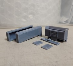 On30 LONG SIDE TANKS, BUNKER, CAB DOORS for Bachmann Mogul 2-6-0. RESIN 3D Print