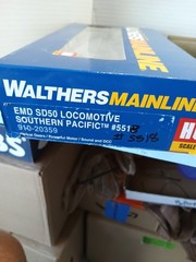HO-Scale Walthers Southern Pacific SD50. DCC Sound Lights Original Box Packaging