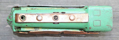 Hafner Prewar O Gauge Windup 1010 Green & Copper Steam Locomotive RUNS b2