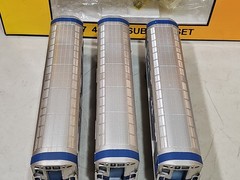 MTH Rail-King O Gauge R-17 NYC Metropolitan 3-Car Subway Set W/Proto Sound MINT!