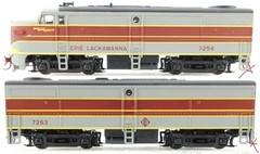 HO Alco FA1/FB1 Set (Both Pwd) EL Erie Lackawanna DC NIB NOS # 931-225/73