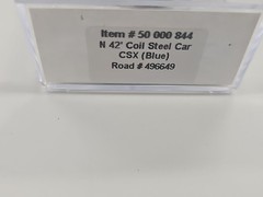 Atlas N Scale 42′ Coil Steel Car CSX Blue Road #496649 item 5000844