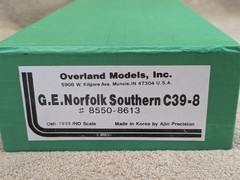 Overland Brass Models HO OMI-1939 G.E. Norfolk Southern C39-8