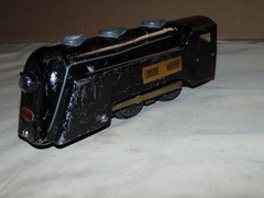 MARX O BLACK COMMODORE VANDERBILT METAL STEAM ENGINE –MISSING 1 PICK UP #50