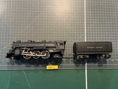LIONEL O TRAIN NICE 1666 DIECAST STEAM ENGINE LOCOMOTIVE & 1689 TENDER RUNS