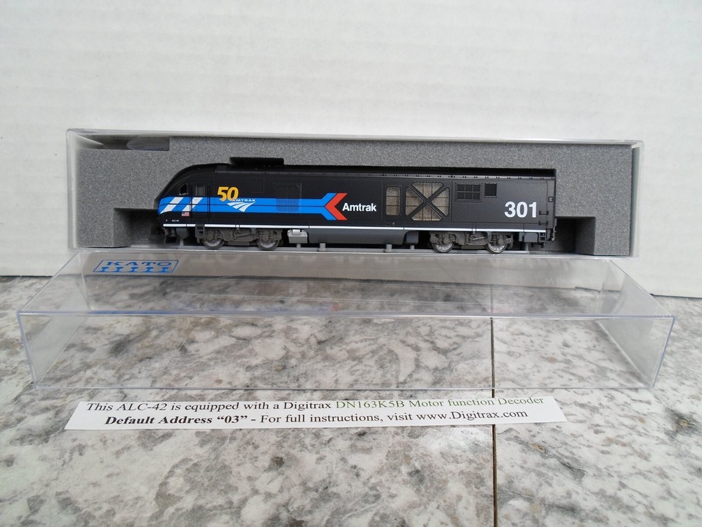KATO USA 176-6050-DCC, N-Scale ALC-42 Charger, Amtrak, Day One Paint Scheme #301