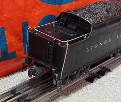 Lionel 2426W diecast whistle tender, 12 wheels, 726 773, serviced & working!!!