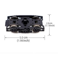 HO Scale 1:87 Roller Bearing Truck Assembly Building Kit Landscape Train Toy