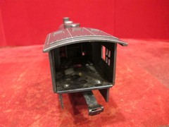 Marx O Train SCARCE GUNMETAL GRAY Clockwork Windup Locomotive Engine ~NO KEY