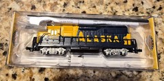 BACHMANN #63598 N Scale Diesel GP-40 8-Wheel Drive ALASKA, Track Tested In Box