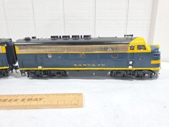 All Nation O Scale 2-Rail F-3 AB Diesel Loco DCC Sound ATSF Santa Fe Zinc Brass