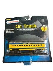 “On Track” Alaska Passenger Train Car NIP Diecast Metal & plastic