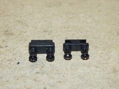 Athearn HO Parts Pair Diesel Locomotive Black Motor Mounts with Screws