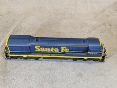 ALCO Models HO Brass #D-137 GE U-33C Diesel Loco Santa Fe #8513