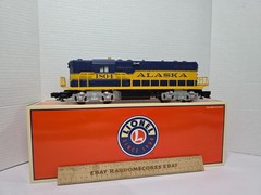 Lionel O 6-28857 Alaska Railroad 1704 GP7 Diesel Locomotive W/TrainSounds Ex/Box
