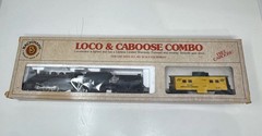 Bachmann Loco & Caboose Combo Ten Wheeler 4-6-0 & Vanderbilt Tender w/ Smoke (A9
