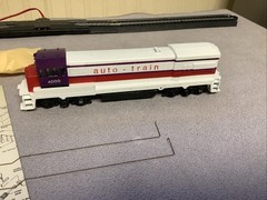ATHEARN HO Gauge 1:87 SCALE AUTO-TRAIN DIESEL LOCOMOTIVE #4000 Tested Runner!