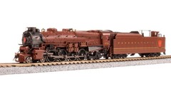 N-SCALE Broadway 8519 PRR M1b 4-8-2, #6744, Tuscan Fantasy Scheme, Paragon4 Soun