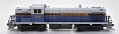 ATLAS HO SCALE 8455 CENTRAL OF GEORGIA ALCO RS-3 DIESEL ENGINE #109