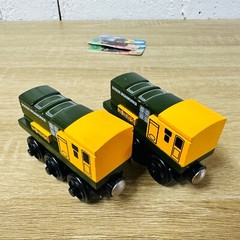 Iron Arry & Bert Collector Card MINT Thomas & Friends Wooden Railway Trains