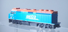 NOS KATO CHICAGO METRA 163 Elmhurst EMD F40PH Locomotive HO Scale – 37-6573