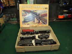 Marx # 999 Locomotive Train Set With Tender And 4 Cars Tested See Description