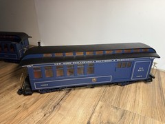 Bachmann Royal Blue line Engine Locomotive B&O1332 U.S. Mail Cars UNTESTED AS-IS