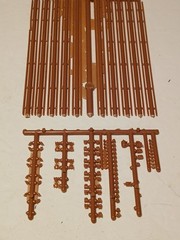 HO scale Diesel locomotive Railings Stantions Detail Parts Lot