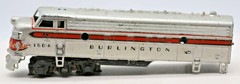Mantua TYCO HO F9 Burlington #150-A Powered Diesel Locomotive HO 1:87 Two-Rail