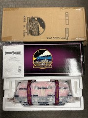 + MTH Standard Gauge Tinplate Pink 408E Electric Engine w/ PS.2 10-1226-1