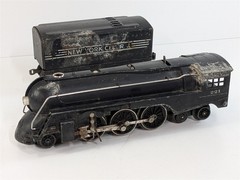 Lionel 221 NYC 2-6-4 Dreyfuss Hudson Steam Locomotive & 221W Tender O27 READ