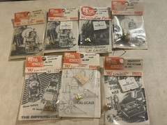 7 Cal Scale Headlight Lot Locomotive Parts Ho Scale 201 202 205 206 207