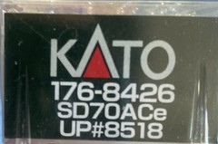 N Scale Kato 176-8426 DCC Equipped EMD SD70ACe Union Pacific UP 8518 Locomotive