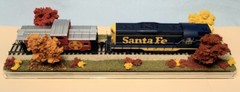 HO SCALE 16″ SINGLE TRACK DISPLAY CASE – “FALL FOLIAGE SCENE”-FOR ANY HO